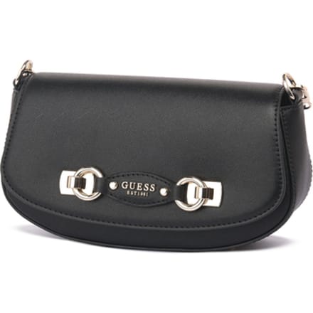 GUESS schoudertas Mimina Flap Crossbody Black zwart