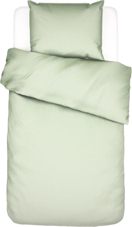 Essenza Guy Dekbedovertrek Pistache - Eenpersoons – 140x200/220 cm