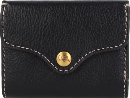FOSSIL Portemonnee Heritage Trifold Black Zwart