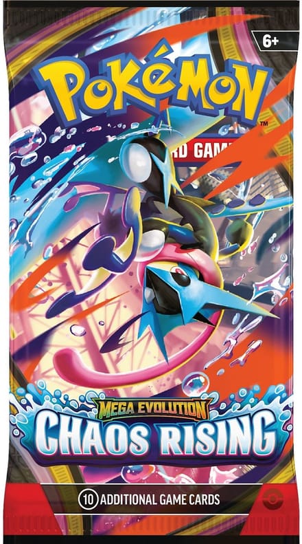 Pokemon TCG Mega Evolution Chaos Rising Booster – 10 kaarten per pakje