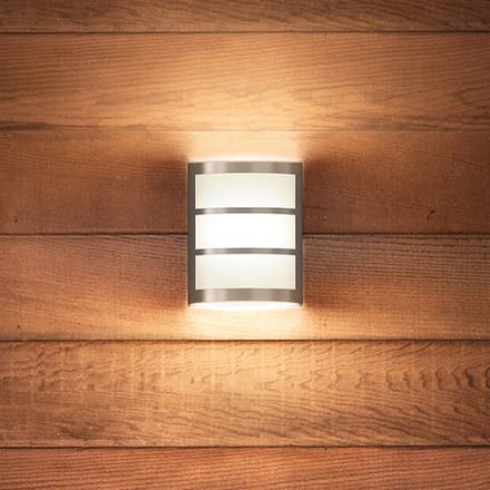 Philips LED Python 173234716 LED-buitenlamp (wand) LED LED vast ingebouwd 6 W RVS