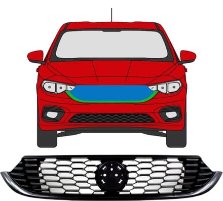 Grill voor Fiat Tipo 2016- / Set