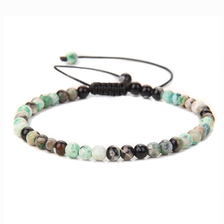 Marama - damesarmband Agaat turquoise - verstelbaar - edelsteen - minimalistische armband