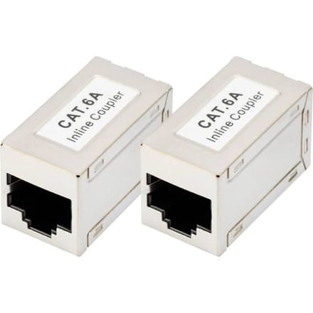 Digitus DN-93905-2 Digitus CAT 6A modulaire koppeling, afgeschermd - 2 stuks DN-93905-2 RJ45, behuizing (koppeling) Aantal polen (sensoren) 8...