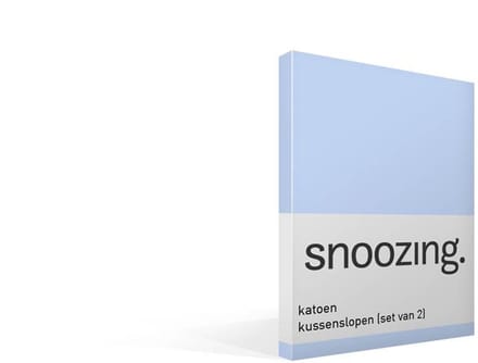 Snoozing - Katoen - Kussenslopen - Set van 2 - 40x60 cm - Hemel