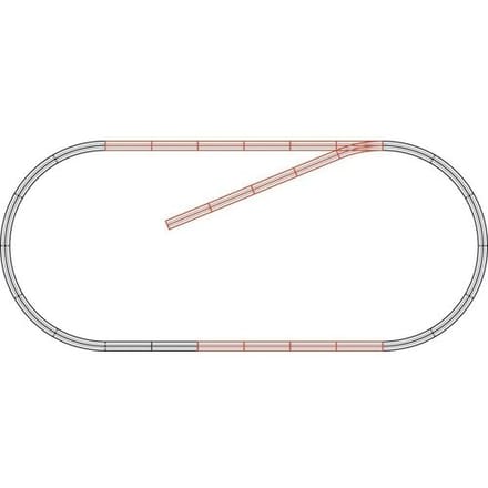 H0 Roco GeoLine (met ballastbed) 61101 Uitbreidingsset 1 set(s)