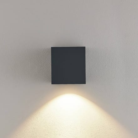 Molto Luce LED buiten wandlamp Wado, antraciet, aluminium