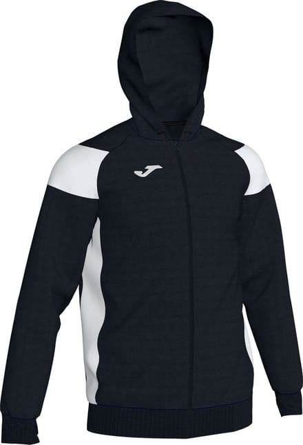 Joma Crew III Jas Met Kap Kinderen - Wit / Zwart | Maat: 152