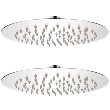 vidaXL - Regendouchekop - 2 - st - rond - 20 - cm - roestvrij - staal