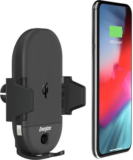 Energizer ECA-001 Car Mount met Qi Draadloze Fast Charging - Zwart