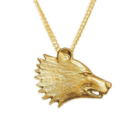 AuBor ®. Hanger. Goud. De berenkop.