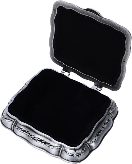 Sieradendoos Rechthoekig - Trinket Organizer - Sieraden Opbergen - Zinklegering Constructie - 14 x 11 x 7 cm - Zwart