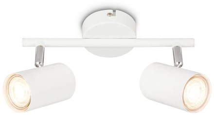 BRILONER Supo – Opbouwspot – plafondlamp – wit – zwenkbaar – GU10 fitting – 25,5 cm – max. 9W