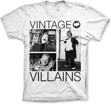 DC Comics Batman Heren Tshirt -M- Vintage Villains Wit