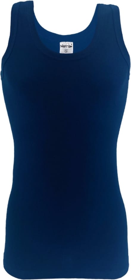 Onderhemd - SQOTTON® - 100% katoen - Marineblauw - Maat M/L
