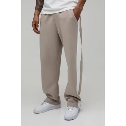 Straight Fit Paneel Joggingbroek | Stone | Size 5XL