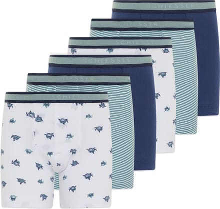 Schiesser Jongens retro short / pant 6 pack 95/5 Cotton
