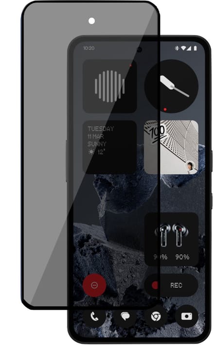 TechNow Privé Screenprotector geschikt voor CMF Phone 2 Pro Screenprotector - Privacy Beschermglas - Rounded - Privacy Proteqt+