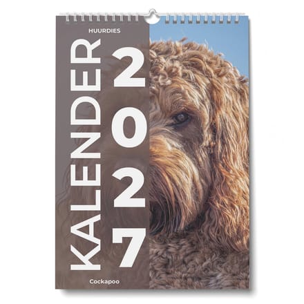 Huurdies Kalender 2027 - Cockapoo - 35x24cm