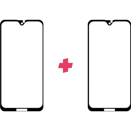 DuoPack: Motorola Moto G7 screenprotector gehard glas Edge to Edge