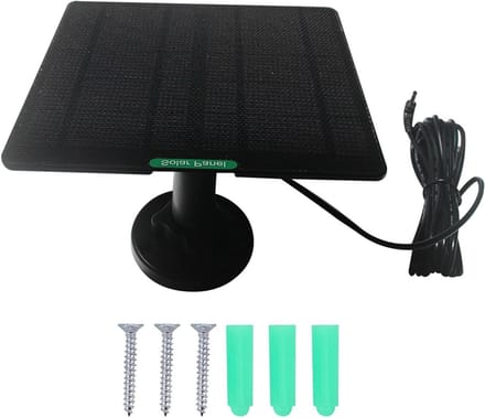 Zonnepaneel - Draagbare Charger - Camera Opladen - Weerbestendig Ontwerp - 5W 5V - Wit