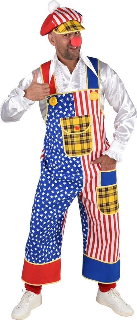 Tuinbroek Clown Donald USA - Man