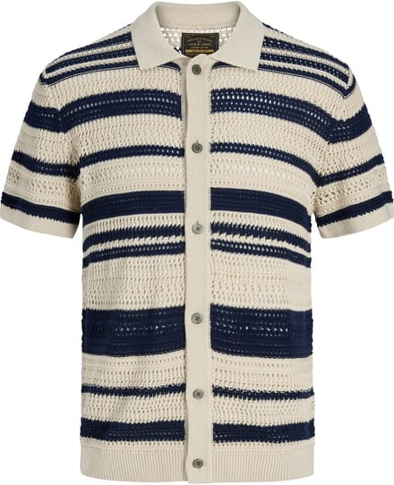 JACK&JONES - JPRBLUHAMILTON BUTTON THROUGH POLO SS - Heren - Polo's
