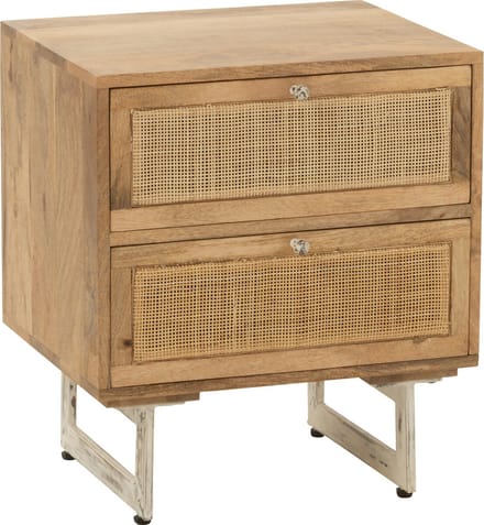 J-Line nachtkas - hout - naturel