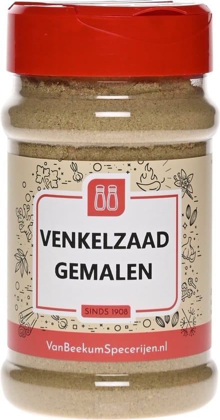 Van Beekum Specerijen - Venkelzaad Gemalen - Strooibus 115 Gram