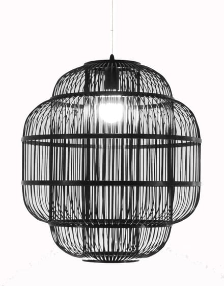 Fine Asianliving Bamboe Hanglamp Handgemaakt Zwart - Ethan
