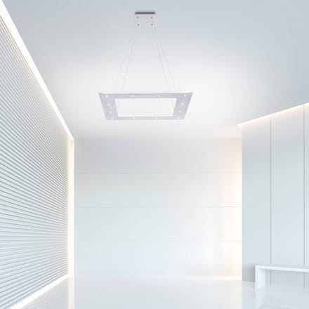 LED hanglamp PURE Cosmo, aluminium, 50 cm, CCT, afstandsbediening