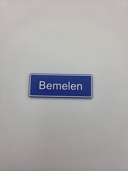 Koelkast Magneet plaatsnaam 8 X 3 CM Bemelen