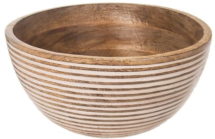Orion Mango - Houten Serveerkom - 25 cm - 3 l - Uniek Design
