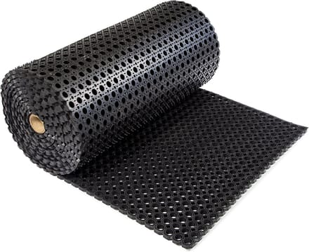 Rubbermat - Rubber ringmat - Rol 750x100cm - Heavy Duty - 2.2cm - werkplaatsmat - entreemat - schoonloopmat