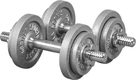 Gorilla Sports Dumbellset - Halterset - Gietijzer - 20 kg