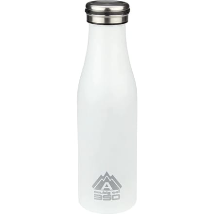 Abbey Camp Drinkfles - Dubbelwandig - 450 ml - Wit - Roestvrijstaal