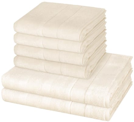 Cawö Sonstiges 4 X handdoek 2 X douchehanddoek - in set 6 pack Noblesse