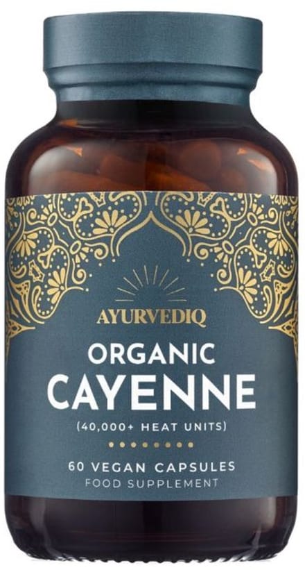 Ayurvediq - Cayenne Peper Capsules - Bio Organic - 60 stuks