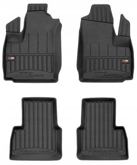 Frogum - 3D Pro-Line - Automatten Set - Geschikt voor FIAT Doblo I 2000-2010 - 4-delig - Hoge Rand 6cm