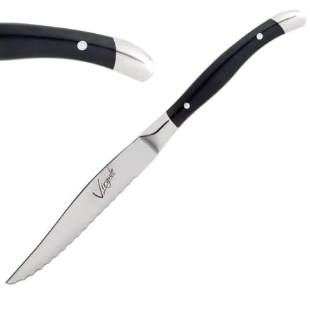Amefa Virgule Steakmessen - 23cm - Gesneden blad - Geklonken handvat ( Set van 12 )
