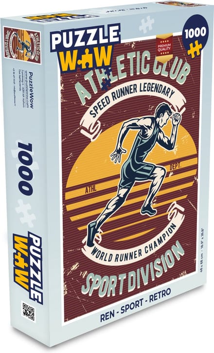 Puzzel Ren - Sport - Retro - Legpuzzel - Puzzel 1000 stukjes volwassenen