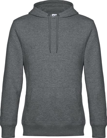 KING Hoodie B&C Collectie maat L Heather Mid Grijs