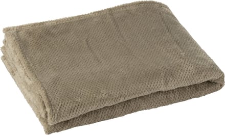 J-Line plaid Snuggle - polyester - grijs