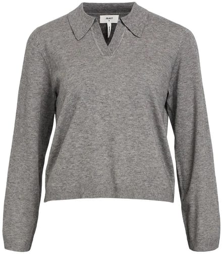 Object Thess Trui Met V-hals Grijs S Vrouw