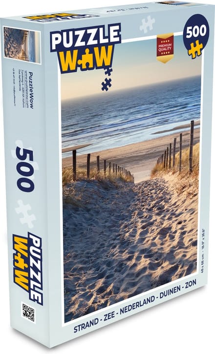 Puzzel Strand - Zee - Nederland - Duinen - Zon - Legpuzzel - Puzzel 500 stukjes