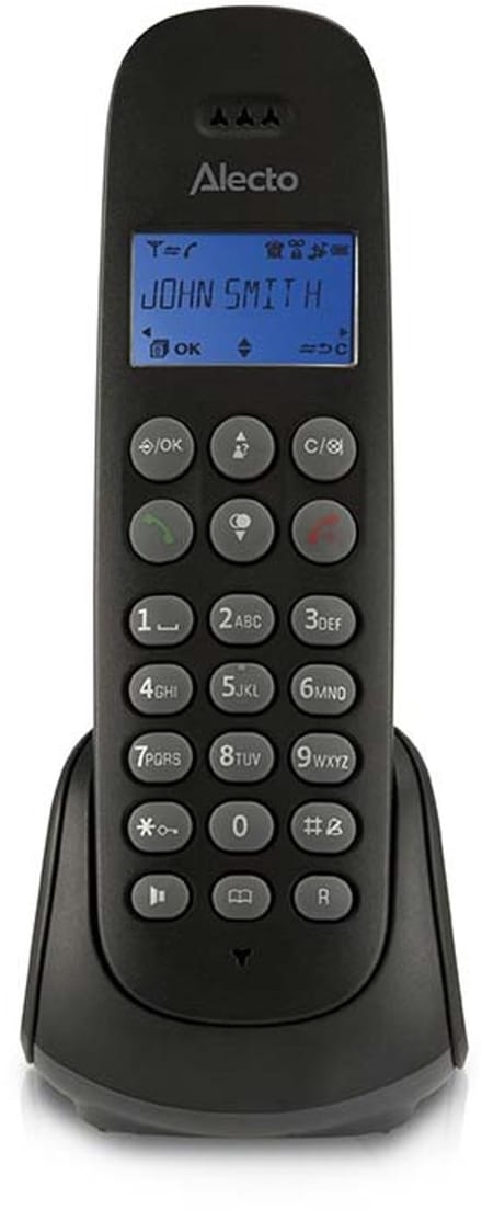 Alecto PDX-300 DECT Telefoon - Telefoonboek met 50 contacten - Zwart