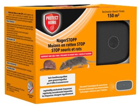 Protect Home Ultrasonic verjager Muis en Rat (150 m²) - Effectieve Rattenverjager