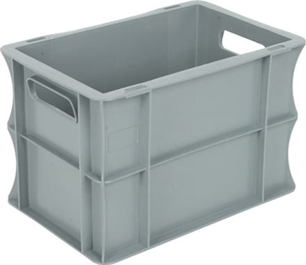 Kunststof stapelbak - - Rood - 260 mm x 505 mm x 165 mm- - Polymethylmethacrylaat (PMMA) - -