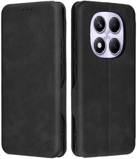 Hoesje geschikt voor Xiaomi Redmi Note 14 Pro 4G - Techsuit Safe+ Book Wallet Case - Zwart