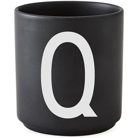 DESIGN LETTERS - Personal beker porselein  - zwart - Q